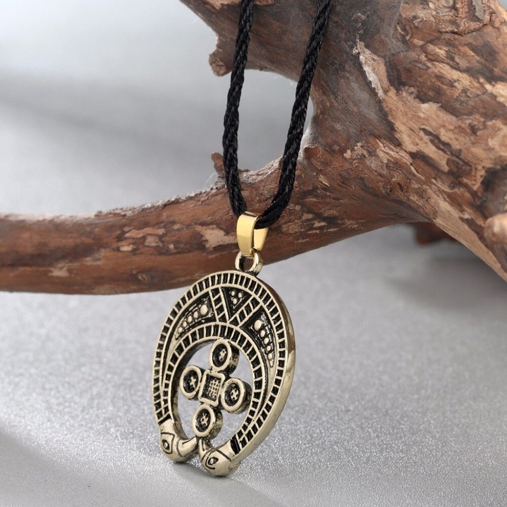 Viking Necklace Talisman Retro Odin Rune Symbol Antique Slavic Nordic Amulet - Picture 3 of 5